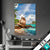 Textilrahmen Schoener Strand Mit Palmen Hochformat Produktvorschau