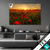 Textilrahmen Sommerlandschaft Mit Rotem Mohn Querformat Produktvorschau