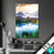 Textilrahmen Sonniger Tag Am Bergsee Hochformat Produktvorschau