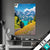 Textilrahmen Sonniger Tag Am Gletscher Hochformat Produktvorschau