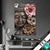 Textilrahmen Spiritueller Buddha Und Blumen Hochformat Produktvorschau