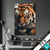 Textilrahmen Tiger Im Wasser Hochformat Produktvorschau