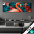 Textilrahmen Tropischer Flamingo Traum Panorama Produktvorschau