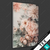 Textilrahmen Vintage Blueten Im Retro Stil Hochformat Motivvorschau