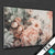 Textilrahmen Vintage Blueten Im Retro Stil Querformat Motivvorschau