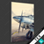 Textilrahmen Vintage Flugzeug Hochformat Motivvorschau