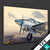 Textilrahmen Vintage Flugzeug Querformat Motivvorschau