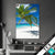 Textilrahmen Weisser Strand Kokospalme Hochformat Produktvorschau