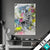 Textilrahmen Zebra Blumen Hochformat Produktvorschau