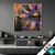 Wechsel Acrylglas Abstrakte Blume In Orange Lila Quadrat Produktvorschau
