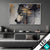 Wechsel Acrylglas Abstrakter Wolf In Gold Und Grau Querformat Produktvorschau