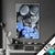 Wechsel Acrylglas Blaue Blume Graue Steine Hochformat Produktvorschau