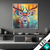 Wechsel Acrylglas Farbenfrohes Hirschportraet Quadrat Produktvorschau