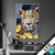 Wechsel Acrylglas Leopard Eleganz Trifft Farbe Hochformat Produktvorschau