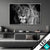 Wechsel Acrylglas Loewe Schwarzweiss Querformat Produktvorschau