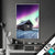Wechsel Acrylglas Nordlichter Ueber Einem Holzhaus Hochformat Produktvorschau