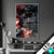 Wechsel Acrylglas Panther Und Rote Blueten Hochformat Produktvorschau