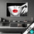 Wechsel Acrylglas Schwarze Eleganz Rote Lippen Querformat Produktvorschau