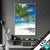 Wechsel Acrylglas Weisser Strand Kokospalme Hochformat Produktvorschau