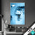 Wechsel Acrylglas Weltkarte Kommunikation Hochformat Produktvorschau
