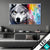Wechsel Acrylglas Wolf Mit Bunten Farbspritzern Querformat Produktvorschau
