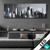 Wechsel Textil Futuristische Skyline Panorama Produktvorschau