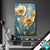 Wechsel Textil Goldene Blumen Auf Blau Hochformat Produktvorschau