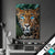 Wechsel Textil Leopard Mit Blauen Augen Hochformat Produktvorschau