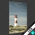 Wechsel Textil Vintage Leuchtturm Hochformat Motivvorschau