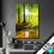 Wechsel Textil Wald Mit Sonnenstrahlen Hochformat Produktvorschau